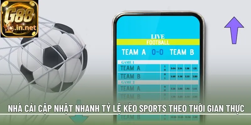 Nhà cái cập nhật nhanh tỷ lệ kèo sports theo thời gian thực